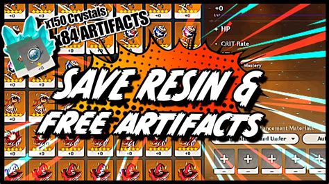 ULTIMATE INAZUMA RESIN GUIDE | Free Artifacts EXP | Artifact and ...