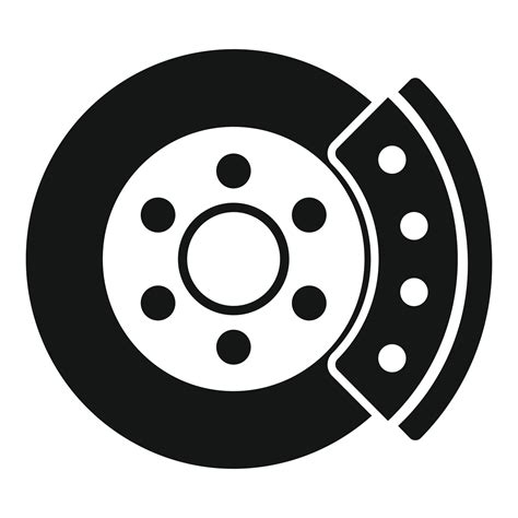 Car Brake Disk Icon Simple Vector Disc Pad Vector Art At Vecteezy