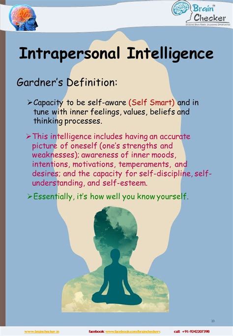 Intrapersonal Intelligence Intrapersonal Psychology Fun Facts