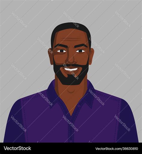 Happy Black Man Clip Art