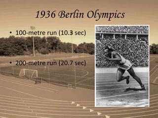 Jesse Owens Usain Bolt Ppt