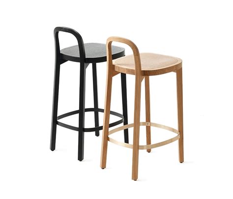 siro bar stool black oak architonic