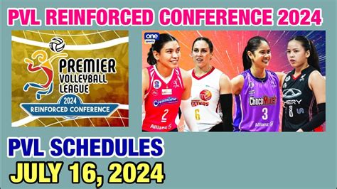 Pvl Reinforced Conference Opening Game Schedules July