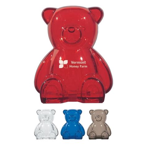 Customized Plastic Bear Shape Bank Promotional Coin Banks