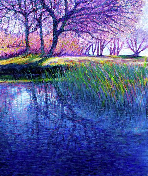 Finger Painting Reflections Painting By Lorraine Mcmillan Fine Art