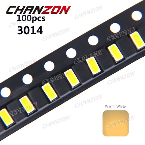 Pcs Smd Led Chip Warm White W Ma Lm Dc V Surface