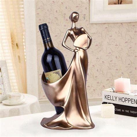 Elegant Woman Wine Bottle Holder Wine Is Life Store