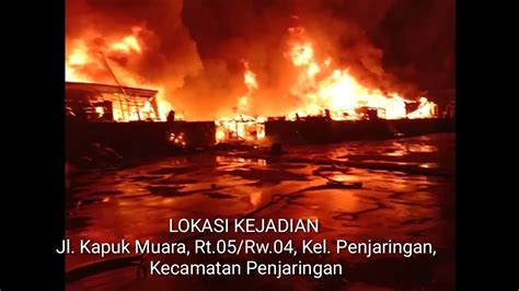 Si Jago Merah Melahap Rumah Di Kapuk Muara Penjaringan Jakarta Utara