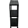 Oypla 3 Tier Black Plastic Heavy Duty Shelving Racking Storage Unit