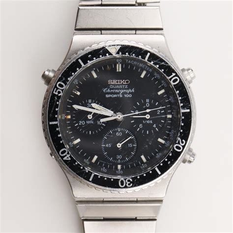 Seiko Sports 100 Chronograph Watch Property Room