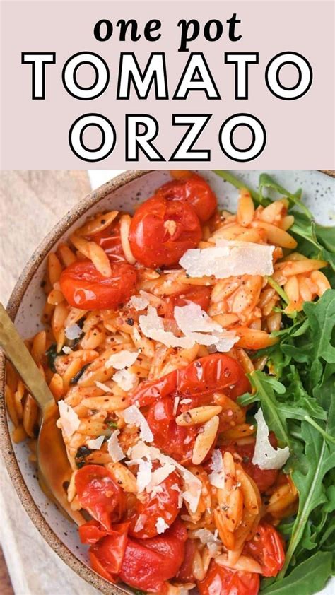 One Pot Cherry Tomato Orzo A Simple Summer Delight