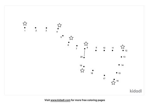Free Ursa Constellation Easy 1 20 Dot To Dot Printables For Kids