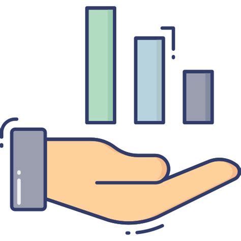 Bar Graph Dinosoft Lineal Color Icon