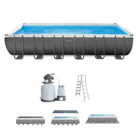 Intex X X Rectangular Ultra Xtr Frame Swimming Pool W Sand