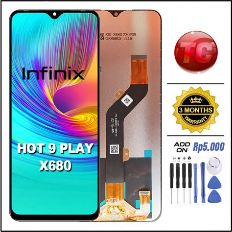 Jual LCD INFINIX HOT PLAY X Original LCD TOUCHSCREEN Fullset Crown Murah Ori