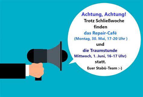 Repair Caf Und Traumstunde N Chste Woche Finden Statt