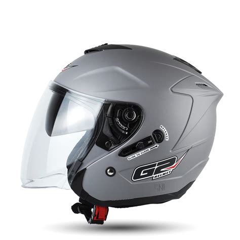 Jual Helm G Optimax Doble Visor Half Face Solid Black Doff Helm Dewasa