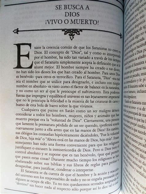 La Biblia Sat Nica Ant N Szandor Lavey Libro De Las Sombras La