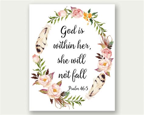 Psalm 46 5 God Is Within Her She Will Not Fall Bible Verse