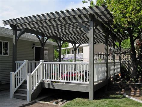 Stunning Diy Canyon Grey Solid Wood Timber Frame Pergola Kits