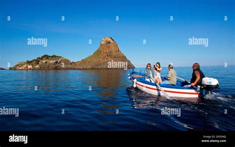 Italy Sicily Cyclops Coast Cyclops Island Forested Small Island
