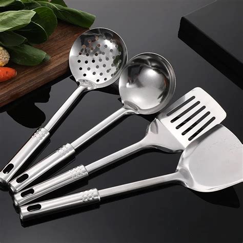 Stainless Steel Spoon Colander Spatula Frying Shovel Cooking Spoon