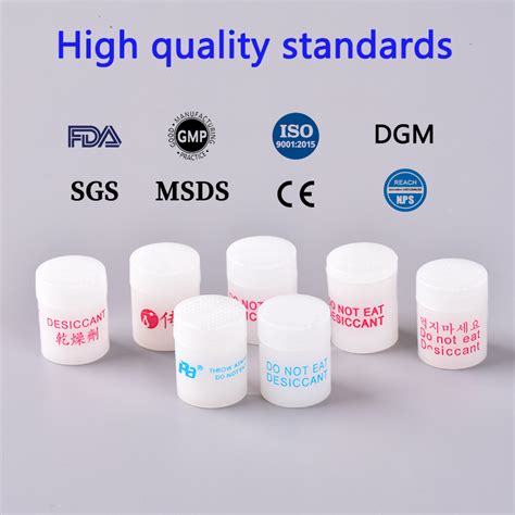 Cylindrical Desiccant Canister Silica Gel For Pharmaceutical Primary