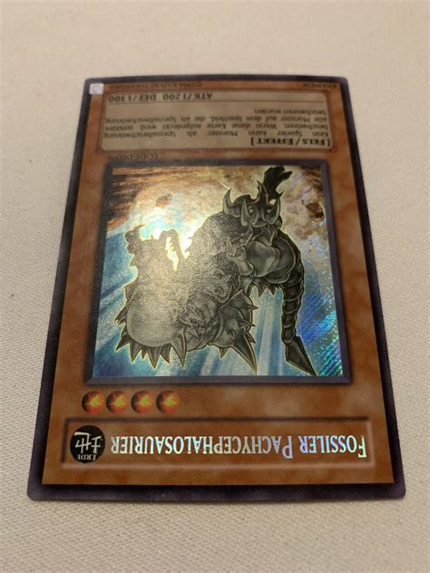 Yu Gi Oh Fossil Dyna Pachycephalo Lodt Secret Rare Lightly Played German B Ebay