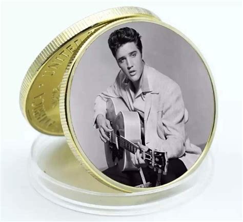 Elvis Presley X13 Gold Collectable Commemorative Coins King Of Rock