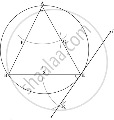 Draw A Circle Of Radius Cm Take Any Point K On It Draw A Tangent To