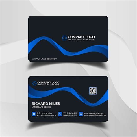 Premium Vector Abstract Business Card Template