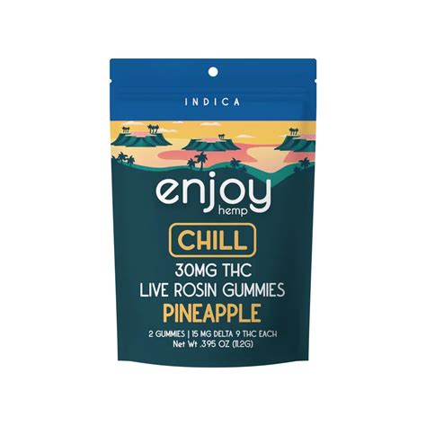 Enjoy Live Rosin Mg Delta Thc Chill Pack Indica Cypress