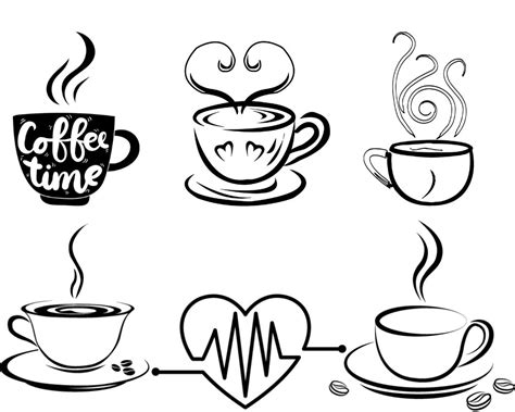 Coffee Svg Bundle Coffee Cup Svg Coffee Silhouettes Bundle Coffee Svg