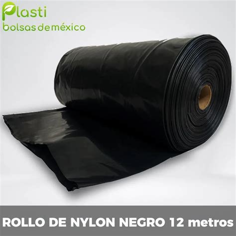 Rollo De Nylon Negro Metros Plasti Bolsas De Mexico