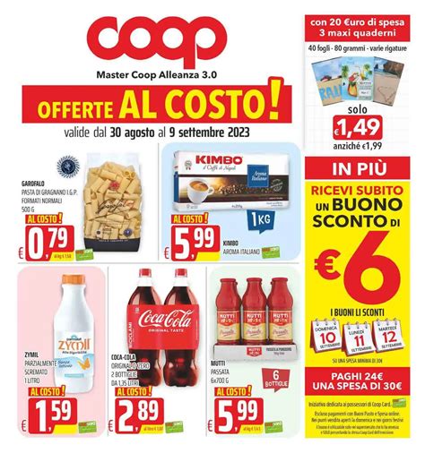 Coop Master Alleanza Attuale Volantino Fino Al 9 Settembre Offerte