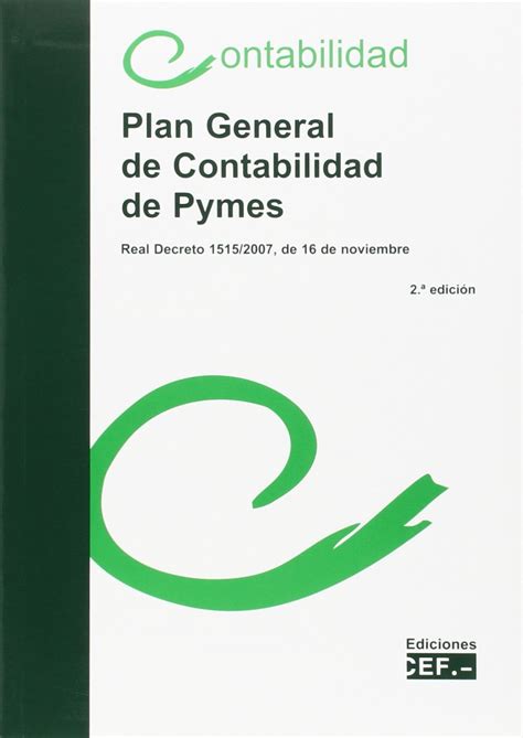 Amazon Plan General De Contabilidad De Pymes Rd