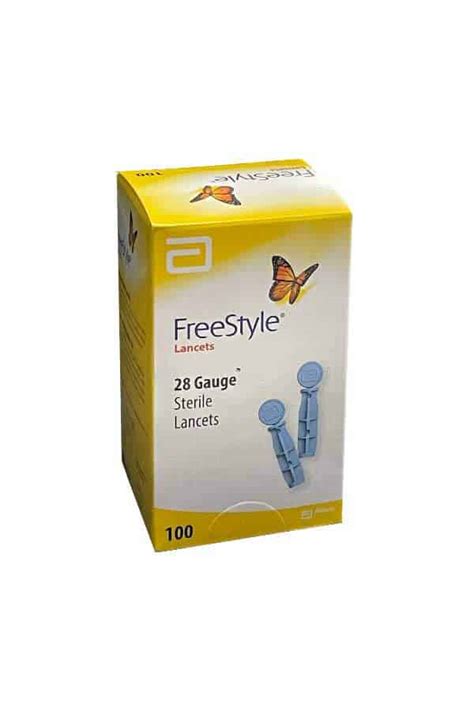Freestyle Lancets 28g Twist Top 100ct Diabetic Outlet