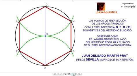 Hexágono regular inscrito en una circunferencia YouTube