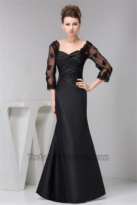 Elegant Black Trumpet Mermaid Formal Gown Evening Dresses