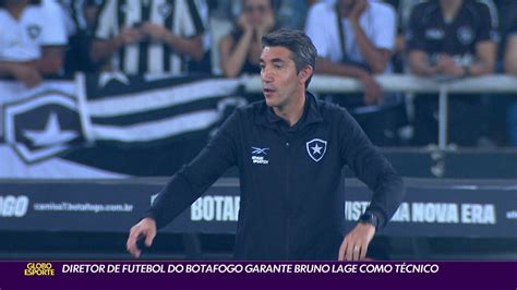 Vídeo Diretor de futebol do Botafogo garante Bruno Lage como técnico