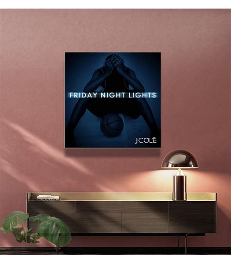 J Cole Friday Night Lights Music Album Cover Canvas Poster No | Etsy