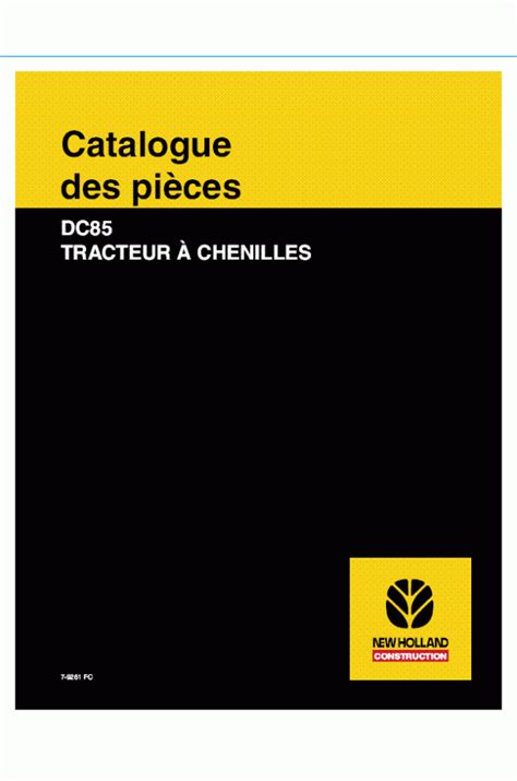 New Holland Ce Dc Parts Catalog