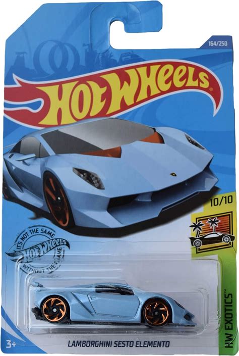 Hot Wheels Lamborghini Sesto Elemento Blue Amazon Ca Toys Games