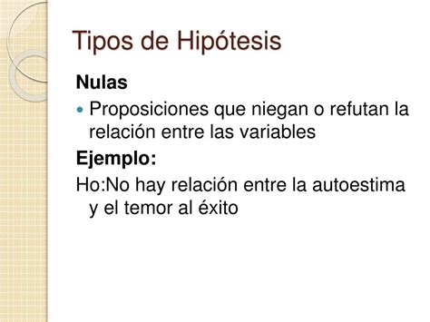 PPT Formulación de Hipótesis Cap 6 PowerPoint Presentation free