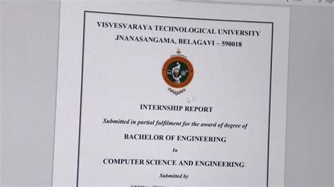 Internship Report Completed Csi Editable Doc And Reference Is Here