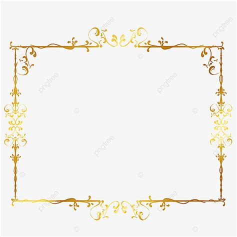 European Classical Pattern PNG Image Golden European Classical Pattern