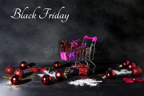 Black Friday Abstract Photo Happy Merry Christmas Stock Photo Image