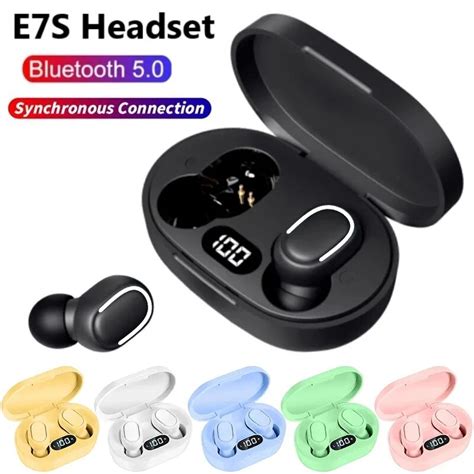 634 E7S Tws Wireless Headphone Bluetooth Earphones With Box Bass