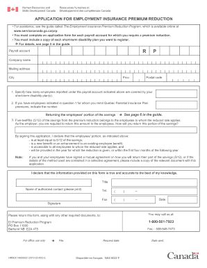 Printable Ei Application Form Online Application