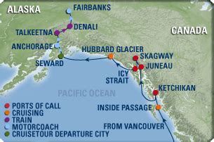 Petición Velocidad supersónica Tóxico alaska cruise route map valor ...